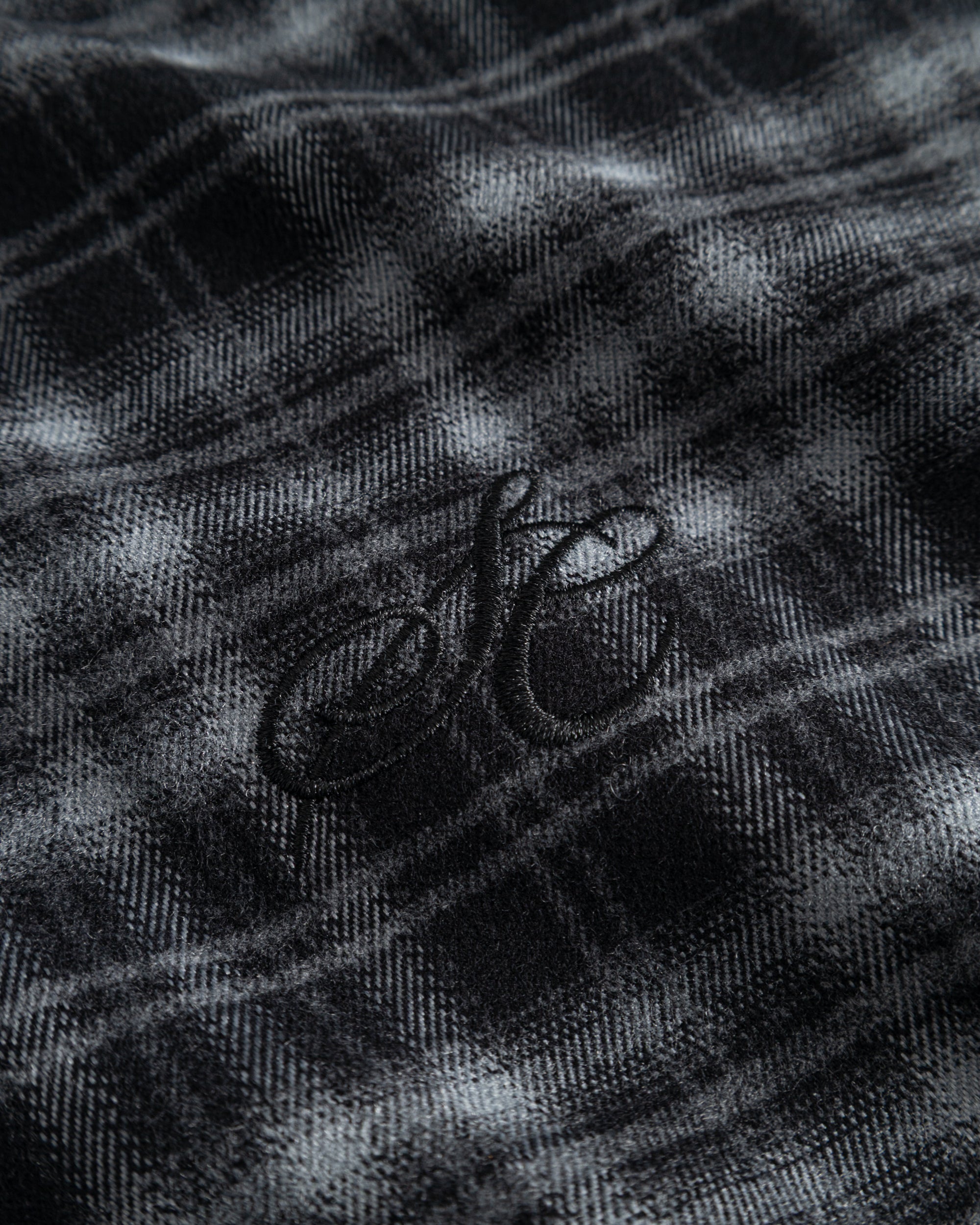 Checkered flannel shirt gray